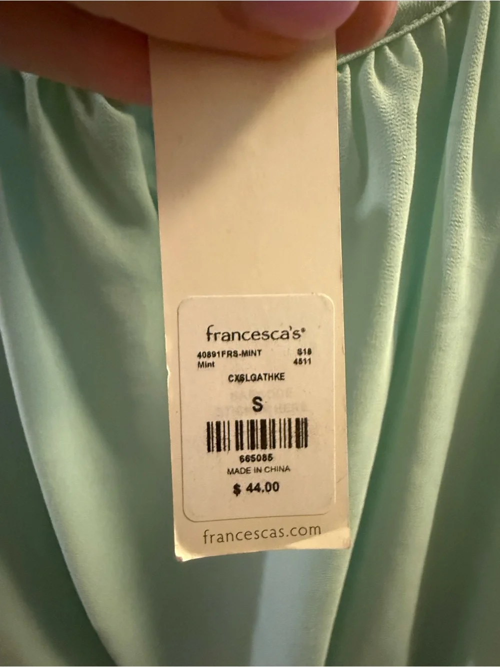 Womens’ Light Mint Green Spaghetti-Strap Dress